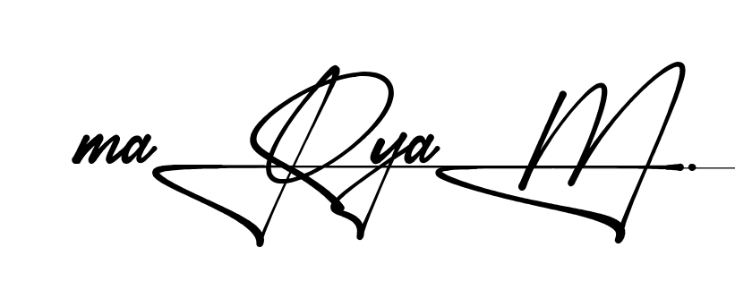 Unique Maryam signature design