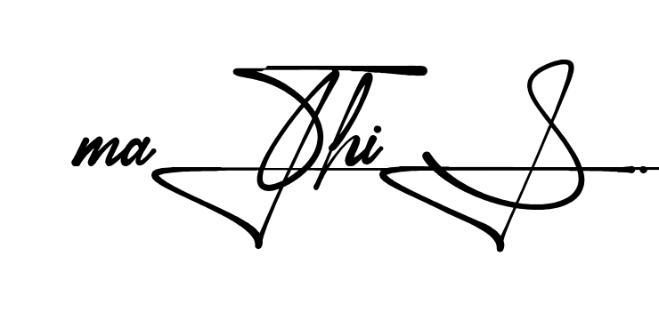 Mathis handwritten-looking signature idea