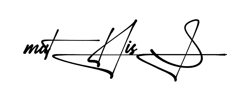 Mathis S handwritten-looking signature idea