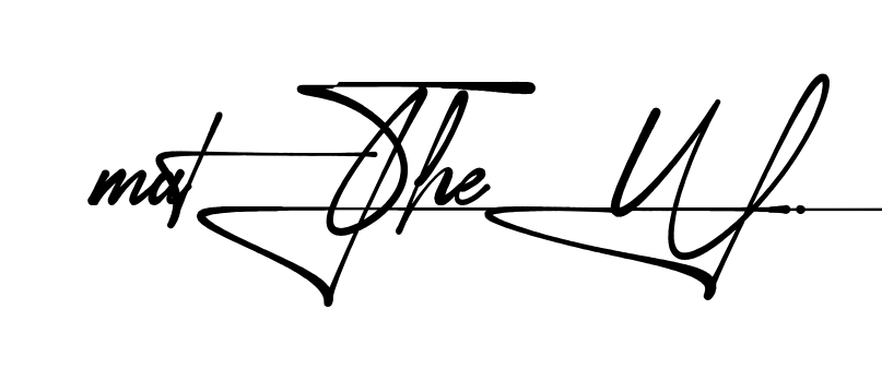 Unique Matthew signature design