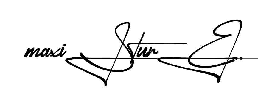 Maxi Signature handwritten-looking signature idea