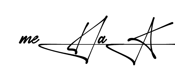 Unique Mehak signature design