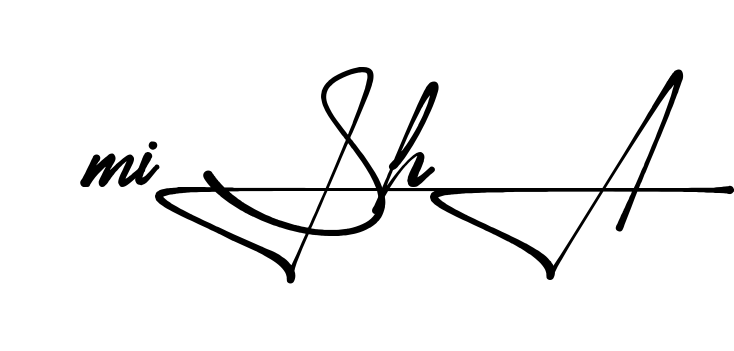 Unique Misha signature design