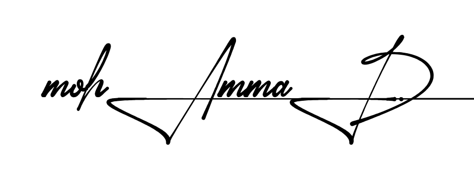 Unique Mohammad signature design