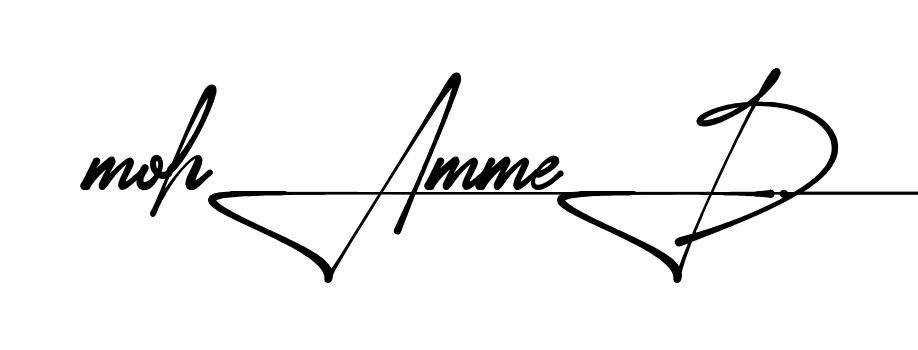 Unique Mohammed signature design