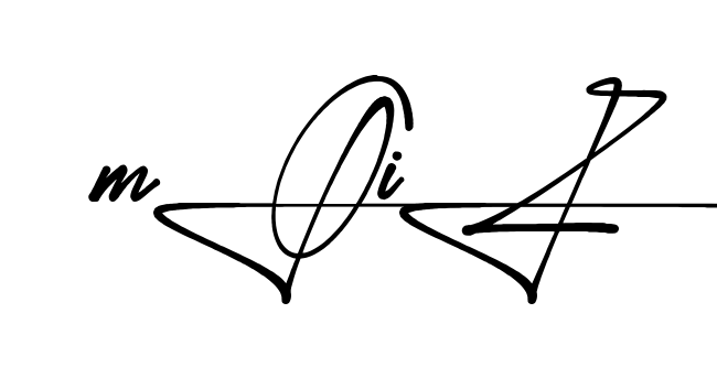 Unique Moiz signature design