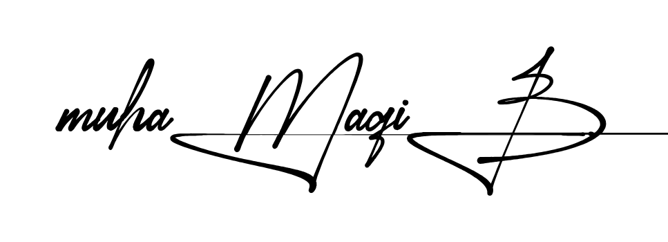 Unique Muhammad Saqib signature design