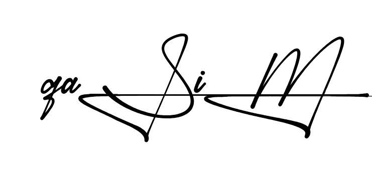 Unique Qasim signature design
