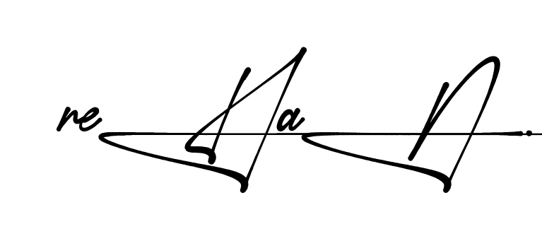 Unique Rehan signature design