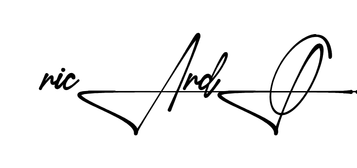 Unique Ricardo signature design