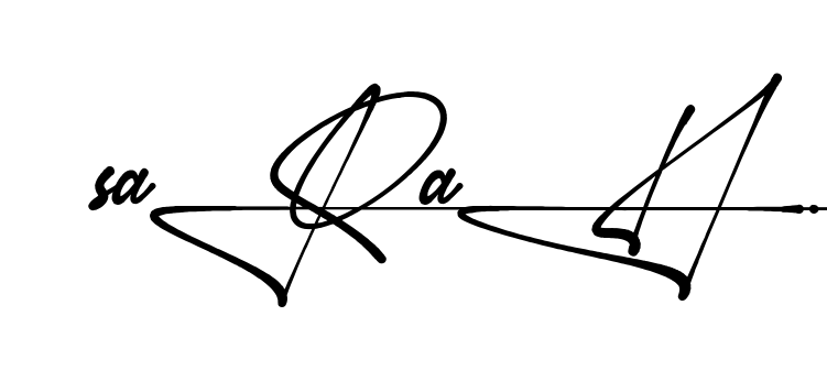 Unique Sarah signature design