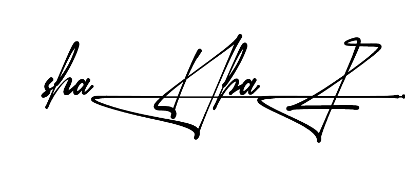 Unique Shahbaz signature design