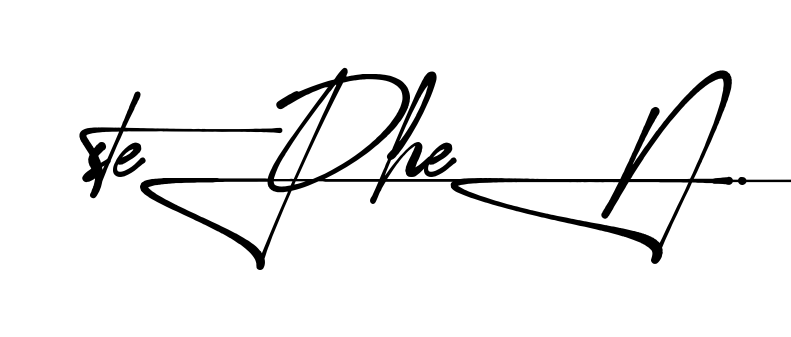 Unique Stephen signature design