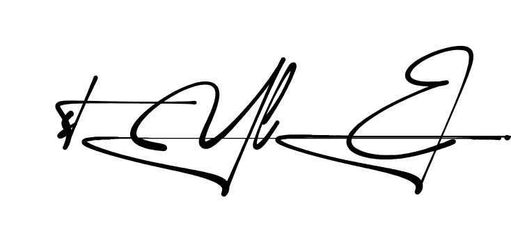 Style handwritten-looking signature idea