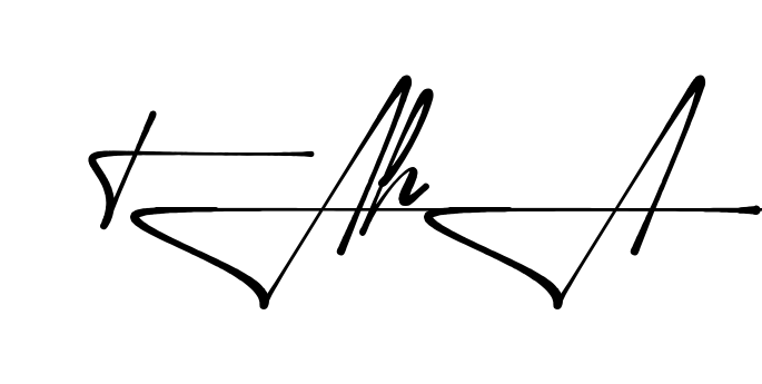 Unique Taha signature design