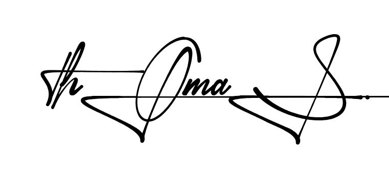 Unique Thomas signature design