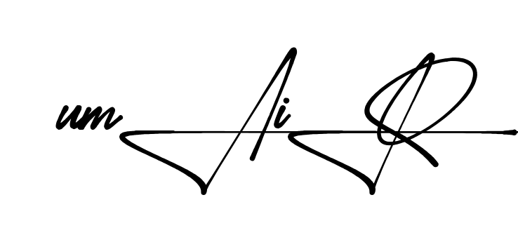 Unique Umair signature design