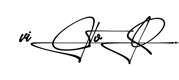 Unique Victor signature design
