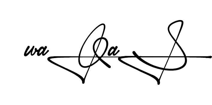 Unique Waqas signature design