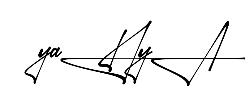 Unique Yahya signature design