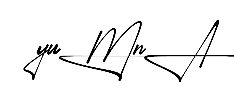 Unique Yumna signature design