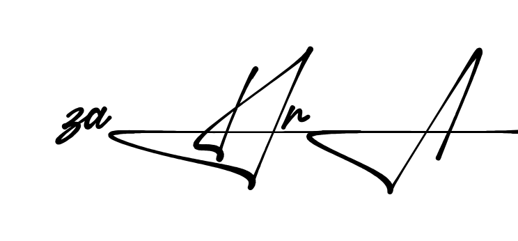 Unique Zahra signature design