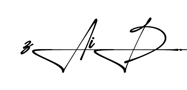 Unique Zaid signature design