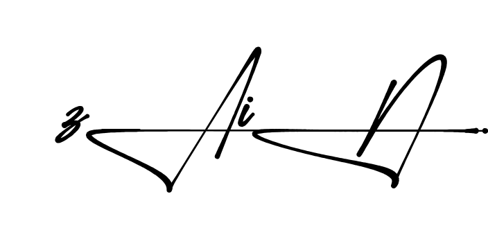 Unique Zain signature design