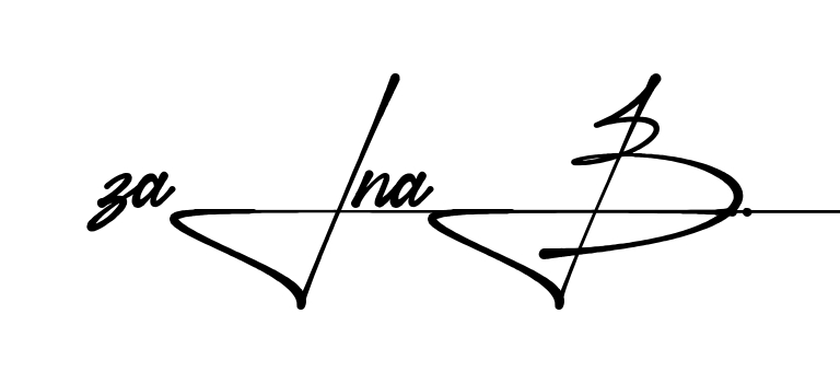 Unique Zainab signature design