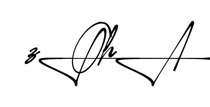 Unique Zoha signature design