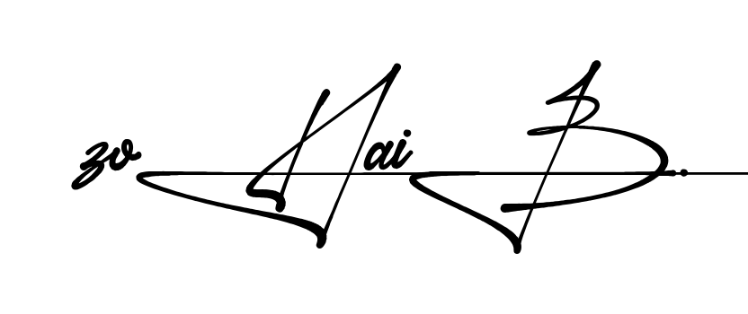 Unique Zohaib signature design