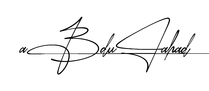 Easy Abdul Ahad signature idea