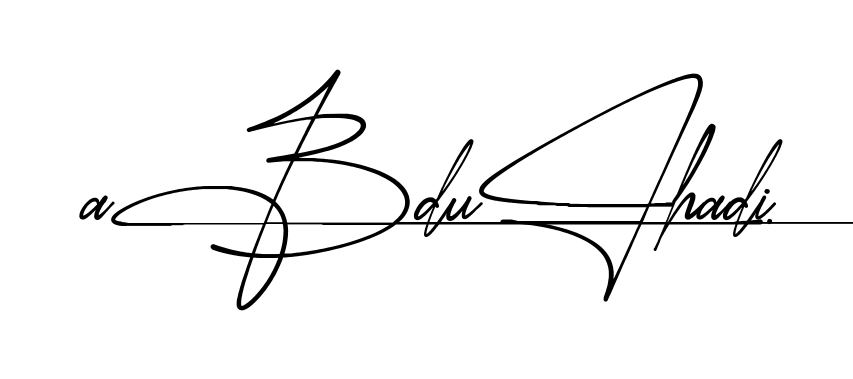 Easy Abdul Hadi signature idea