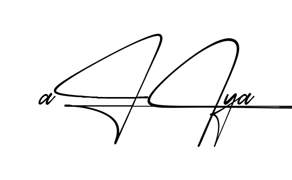 Easy Aliya signature idea