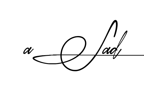 Easy Asad signature idea
