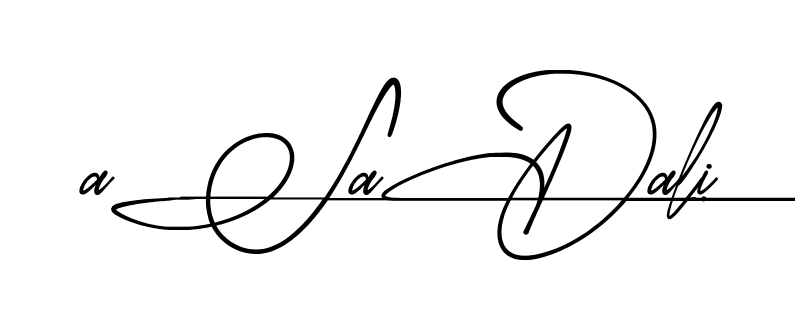 Asad Ali name signature design preview