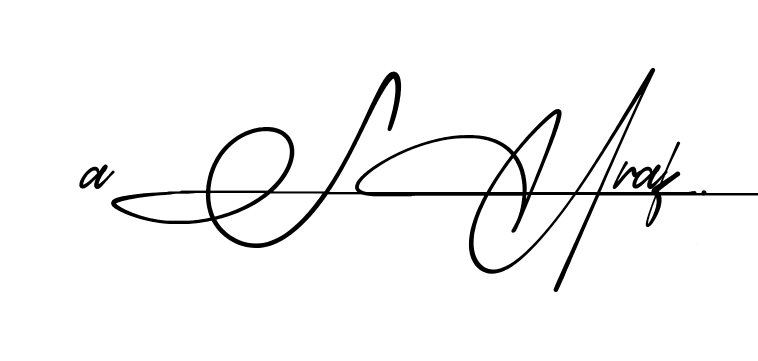 Easy Ashraf signature idea