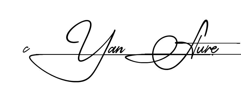 Cyan Signature name signature design preview