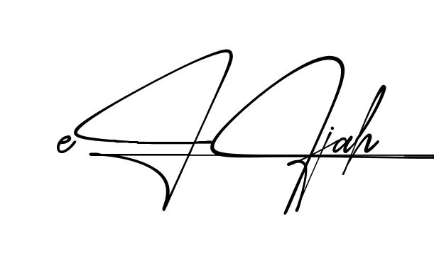 Easy Elijah signature idea