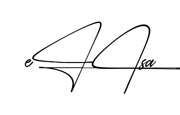 Easy Elisa signature idea