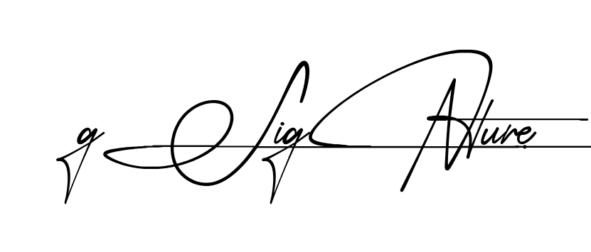 G Signature name signature design preview