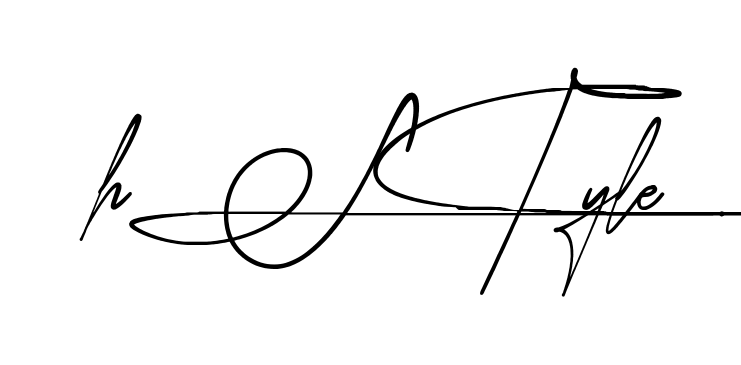 H Style name signature design preview