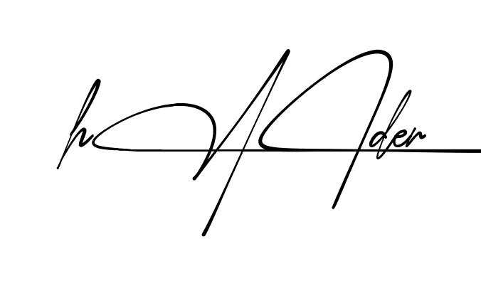 Easy Haider signature idea