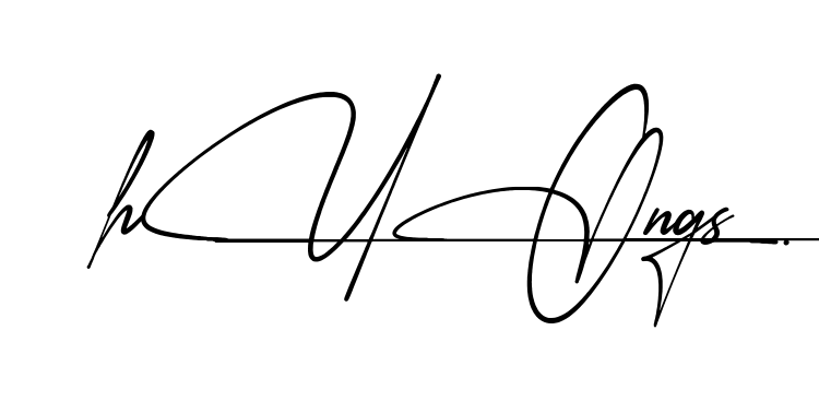 Huong S name signature design preview