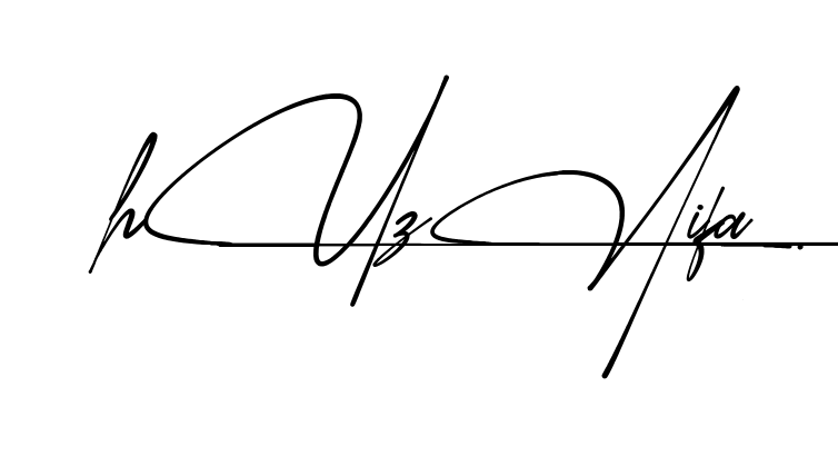Easy Huzaifa signature idea