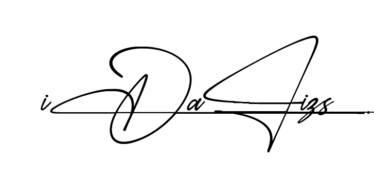 Idaliz S name signature design preview