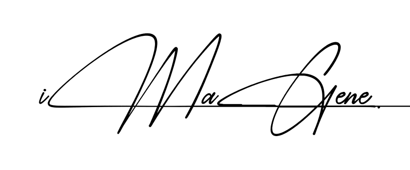Imagene name signature design preview