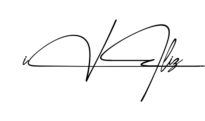 Iveliz name signature design preview