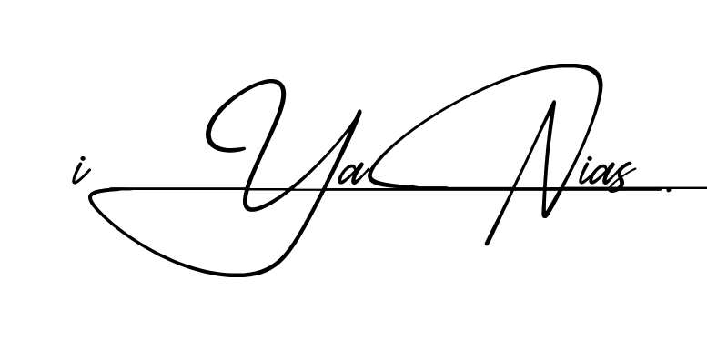 Iyania S name signature design preview