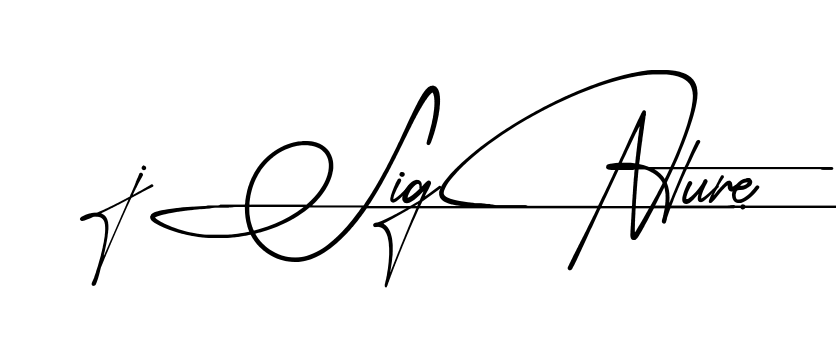 J Signature name signature design preview